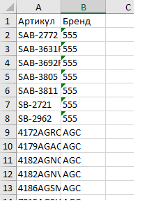 Настройки прайс-листа — ссылка для Авито